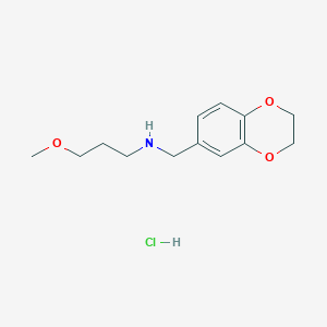 N-(2,3-dihydro-1,4-benzodioxin-6-ylmethyl)-3-methoxy-1-propanamine hydrochloride