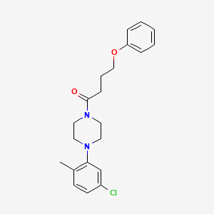 1-(5-chloro-2-methylphenyl)-4-(4-phenoxybutanoyl)piperazine