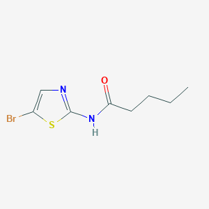 molecular formula C8H11BrN2OS B4789279 N-(5-bromo-1,3-thiazol-2-yl)pentanamide 