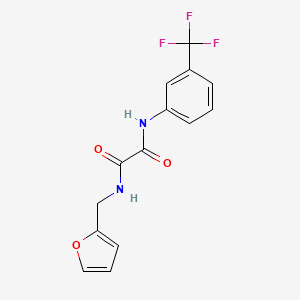 molecular formula C14H11F3N2O3 B4789296 N-(2-furylmethyl)-N'-[3-(trifluoromethyl)phenyl]ethanediamide 