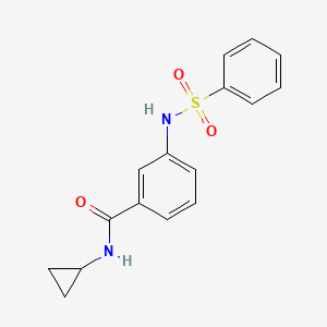 N-cyclopropyl-3-[(phenylsulfonyl)amino]benzamide