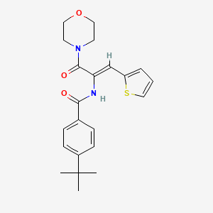 4-tert-butyl-N-[1-(4-morpholinylcarbonyl)-2-(2-thienyl)vinyl]benzamide