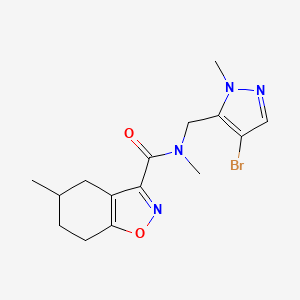 N~3~-[(4-BROMO-1-METHYL-1H-PYRAZOL-5-YL)METHYL]-N~3~,5-DIMETHYL-4,5,6,7-TETRAHYDRO-1,2-BENZISOXAZOLE-3-CARBOXAMIDE