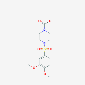 tert-butyl 4-[(3,4-dimethoxyphenyl)sulfonyl]-1-piperazinecarboxylate