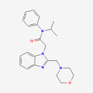 N-isopropyl-2-[2-(4-morpholinylmethyl)-1H-benzimidazol-1-yl]-N-phenylacetamide