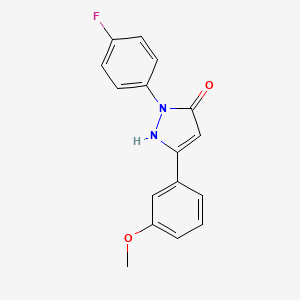 1-(4-fluorophenyl)-3-(3-methoxyphenyl)-1H-pyrazol-5-ol