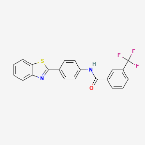 N-[4-(1,3-benzothiazol-2-yl)phenyl]-3-(trifluoromethyl)benzamide