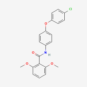 N-[4-(4-chlorophenoxy)phenyl]-2,6-dimethoxybenzamide