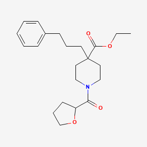 ethyl 4-(3-phenylpropyl)-1-(tetrahydro-2-furanylcarbonyl)-4-piperidinecarboxylate