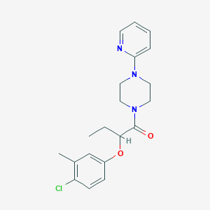 1-[2-(4-chloro-3-methylphenoxy)butanoyl]-4-(2-pyridinyl)piperazine