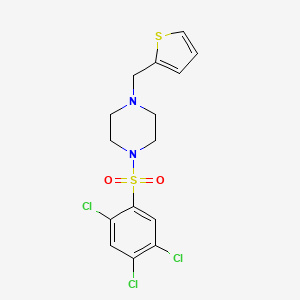 1-(2-thienylmethyl)-4-[(2,4,5-trichlorophenyl)sulfonyl]piperazine