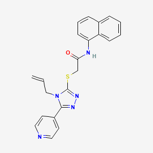 2-{[4-allyl-5-(4-pyridinyl)-4H-1,2,4-triazol-3-yl]thio}-N-1-naphthylacetamide