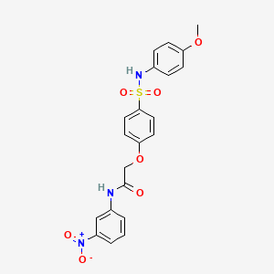 2-(4-{[(4-methoxyphenyl)amino]sulfonyl}phenoxy)-N-(3-nitrophenyl)acetamide