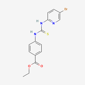 ethyl 4-({[(5-bromo-2-pyridinyl)amino]carbonothioyl}amino)benzoate