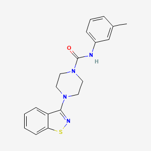 4-(1,2-benzisothiazol-3-yl)-N-(3-methylphenyl)-1-piperazinecarboxamide