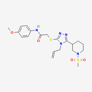 2-({4-allyl-5-[1-(methylsulfonyl)-3-piperidinyl]-4H-1,2,4-triazol-3-yl}thio)-N-(4-methoxyphenyl)acetamide