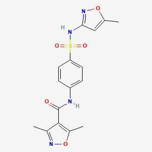 3,5-DIMETHYL-N~4~-(4-{[(5-METHYL-3-ISOXAZOLYL)AMINO]SULFONYL}PHENYL)-4-ISOXAZOLECARBOXAMIDE