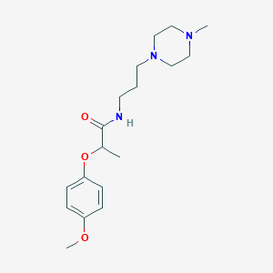 2-(4-methoxyphenoxy)-N-[3-(4-methyl-1-piperazinyl)propyl]propanamide