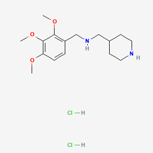 molecular formula C16H28Cl2N2O3 B4789688 (4-piperidinylmethyl)(2,3,4-trimethoxybenzyl)amine dihydrochloride 