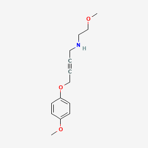 (2-methoxyethyl)[4-(4-methoxyphenoxy)-2-butyn-1-yl]amine