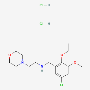 molecular formula C16H27Cl3N2O3 B4789704 N-(5-chloro-2-ethoxy-3-methoxybenzyl)-2-morpholin-4-ylethanamine dihydrochloride 