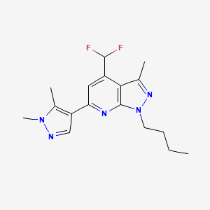 1-butyl-4-(difluoromethyl)-6-(1,5-dimethyl-1H-pyrazol-4-yl)-3-methyl-1H-pyrazolo[3,4-b]pyridine