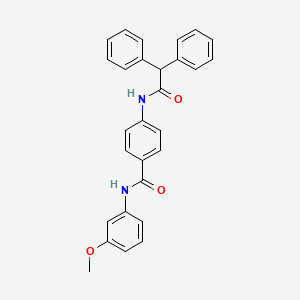 molecular formula C28H24N2O3 B4789747 4-[(diphenylacetyl)amino]-N-(3-methoxyphenyl)benzamide 