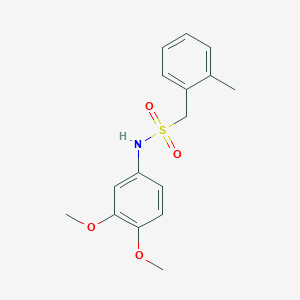 N-(3,4-dimethoxyphenyl)-1-(2-methylphenyl)methanesulfonamide