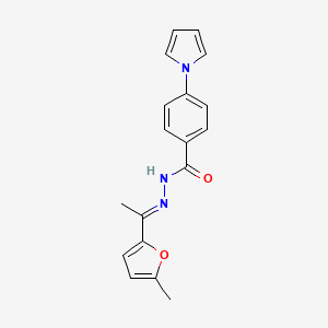 N'-[1-(5-methyl-2-furyl)ethylidene]-4-(1H-pyrrol-1-yl)benzohydrazide