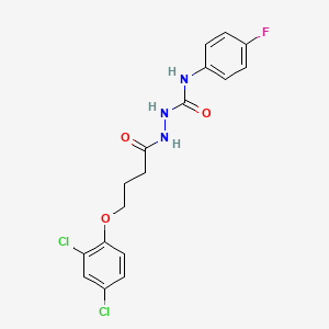 2-[4-(2,4-dichlorophenoxy)butanoyl]-N-(4-fluorophenyl)hydrazinecarboxamide