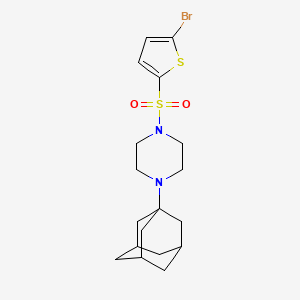 1-(1-adamantyl)-4-[(5-bromo-2-thienyl)sulfonyl]piperazine