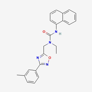 N-ethyl-N-{[3-(3-methylphenyl)-1,2,4-oxadiazol-5-yl]methyl}-N'-1-naphthylurea