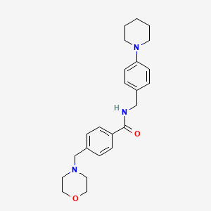 4-(4-morpholinylmethyl)-N-[4-(1-piperidinyl)benzyl]benzamide