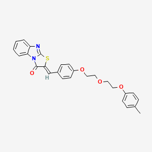 2-(4-{2-[2-(4-methylphenoxy)ethoxy]ethoxy}benzylidene)[1,3]thiazolo[3,2-a]benzimidazol-3(2H)-one