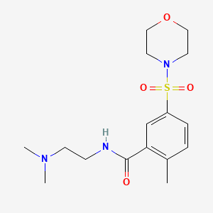 N-[2-(dimethylamino)ethyl]-2-methyl-5-(4-morpholinylsulfonyl)benzamide