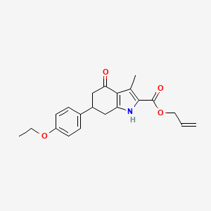 allyl 6-(4-ethoxyphenyl)-3-methyl-4-oxo-4,5,6,7-tetrahydro-1H-indole-2-carboxylate