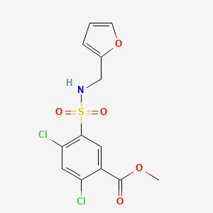 methyl 2,4-dichloro-5-{[(2-furylmethyl)amino]sulfonyl}benzoate