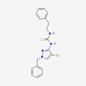 N-(1-benzyl-4-chloro-1H-pyrazol-3-yl)-N'-(2-phenylethyl)thiourea