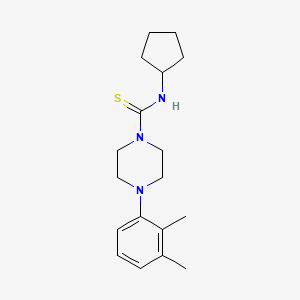 N-cyclopentyl-4-(2,3-dimethylphenyl)-1-piperazinecarbothioamide