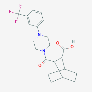 3-({4-[3-(trifluoromethyl)phenyl]-1-piperazinyl}carbonyl)bicyclo[2.2.2]octane-2-carboxylic acid