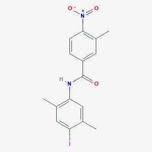 molecular formula C16H15IN2O3 B4790005 N-(4-iodo-2,5-dimethylphenyl)-3-methyl-4-nitrobenzamide 