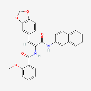 N-{2-(1,3-benzodioxol-5-yl)-1-[(2-naphthylamino)carbonyl]vinyl}-2-methoxybenzamide