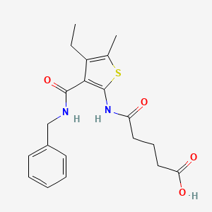 5-({3-[(benzylamino)carbonyl]-4-ethyl-5-methyl-2-thienyl}amino)-5-oxopentanoic acid