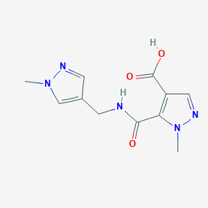 1-methyl-5-({[(1-methyl-1H-pyrazol-4-yl)methyl]amino}carbonyl)-1H-pyrazole-4-carboxylic acid