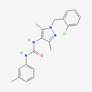 N-[1-(2-chlorobenzyl)-3,5-dimethyl-1H-pyrazol-4-yl]-N'-(3-methylphenyl)urea