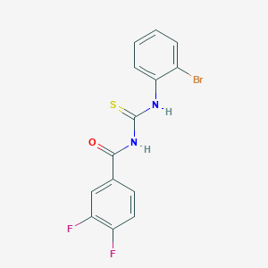 N-{[(2-bromophenyl)amino]carbonothioyl}-3,4-difluorobenzamide