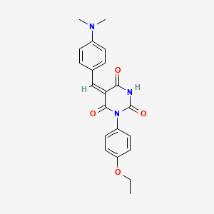 5-[4-(dimethylamino)benzylidene]-1-(4-ethoxyphenyl)-2,4,6(1H,3H,5H)-pyrimidinetrione