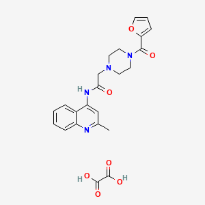 2-[4-(2-furoyl)-1-piperazinyl]-N-(2-methyl-4-quinolinyl)acetamide oxalate