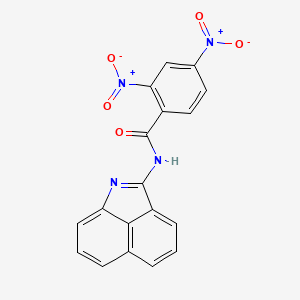 molecular formula C18H10N4O5 B4790117 N-benzo[cd]indol-2-yl-2,4-dinitrobenzamide 