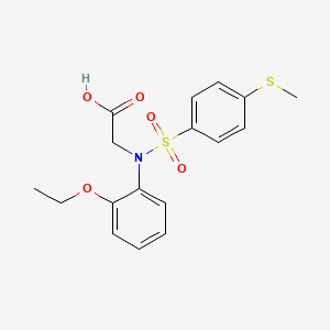 N-(2-ethoxyphenyl)-N-{[4-(methylthio)phenyl]sulfonyl}glycine